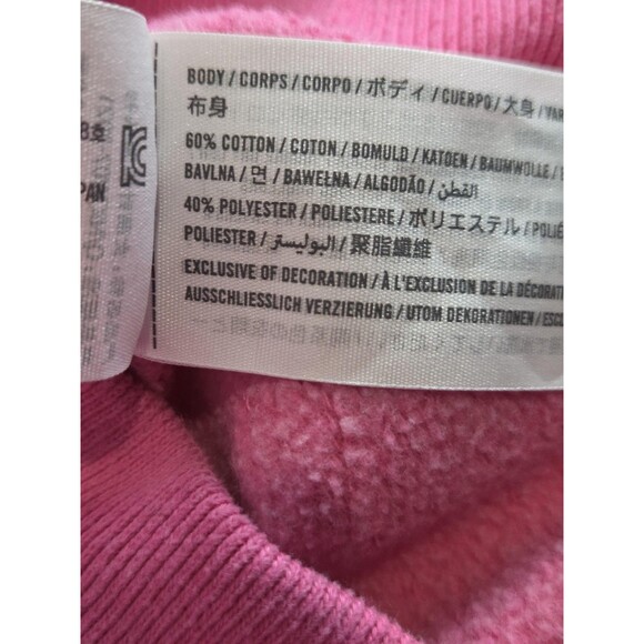 Hollister Sweatshirt Womens S Pink NYC Graphic Crewneck Logo Grunge City Girl - Picture 7 of 7